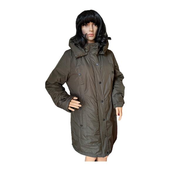 Madden Girl Juniors' Hooded Faux-Fur-Trim Parka- Size medium - Picture 14 of 15